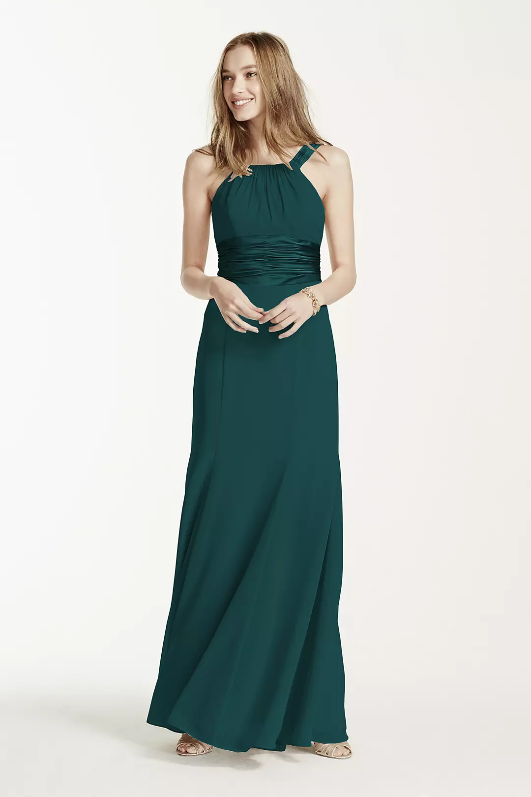 Chiffon and Charmeuse Dress - Image 5