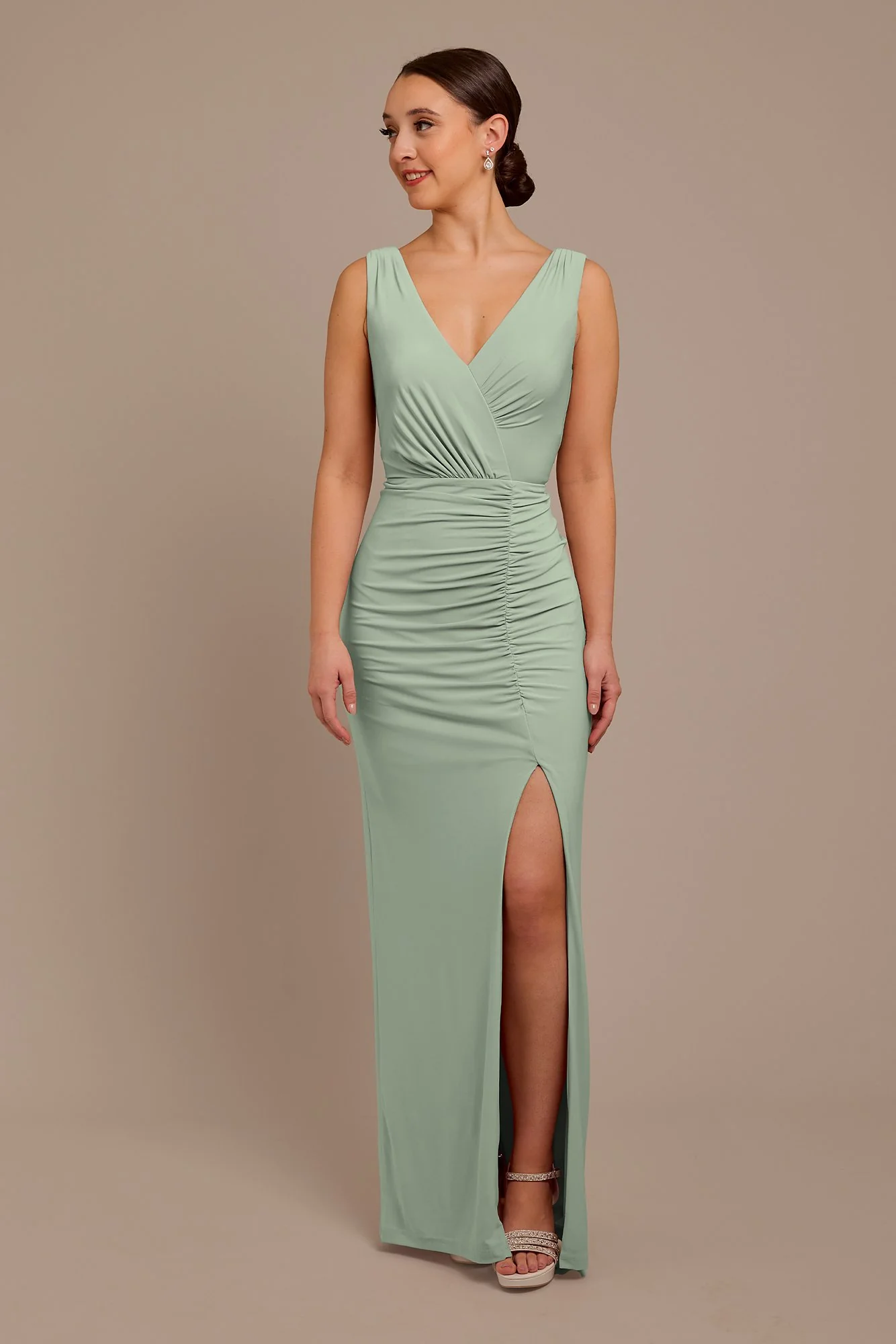 Jersey Tank Ruched Dress - Image 10