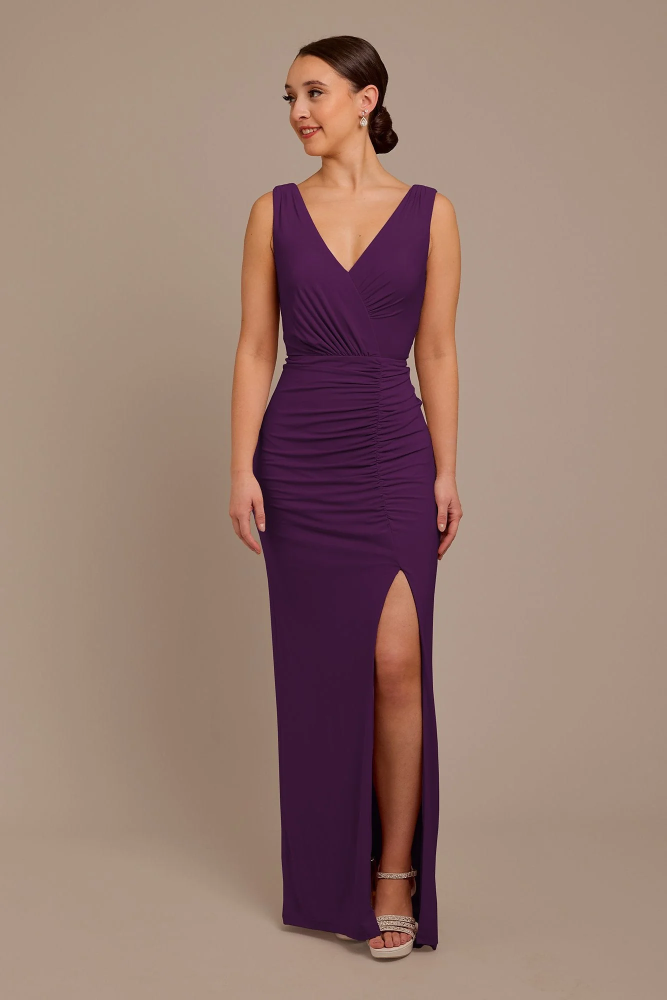 Jersey Tank Ruched Dress - Image 15