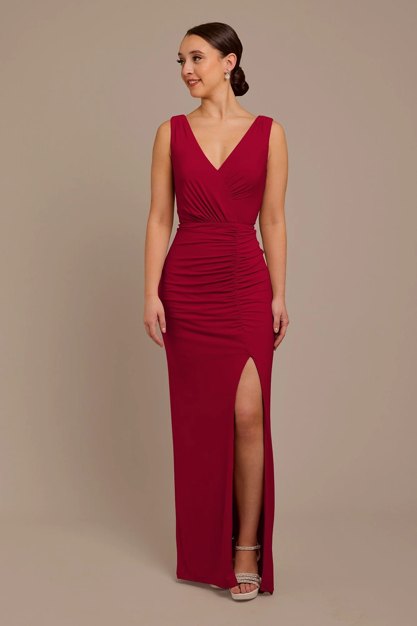 Jersey Tank Ruched Dress - Image 19