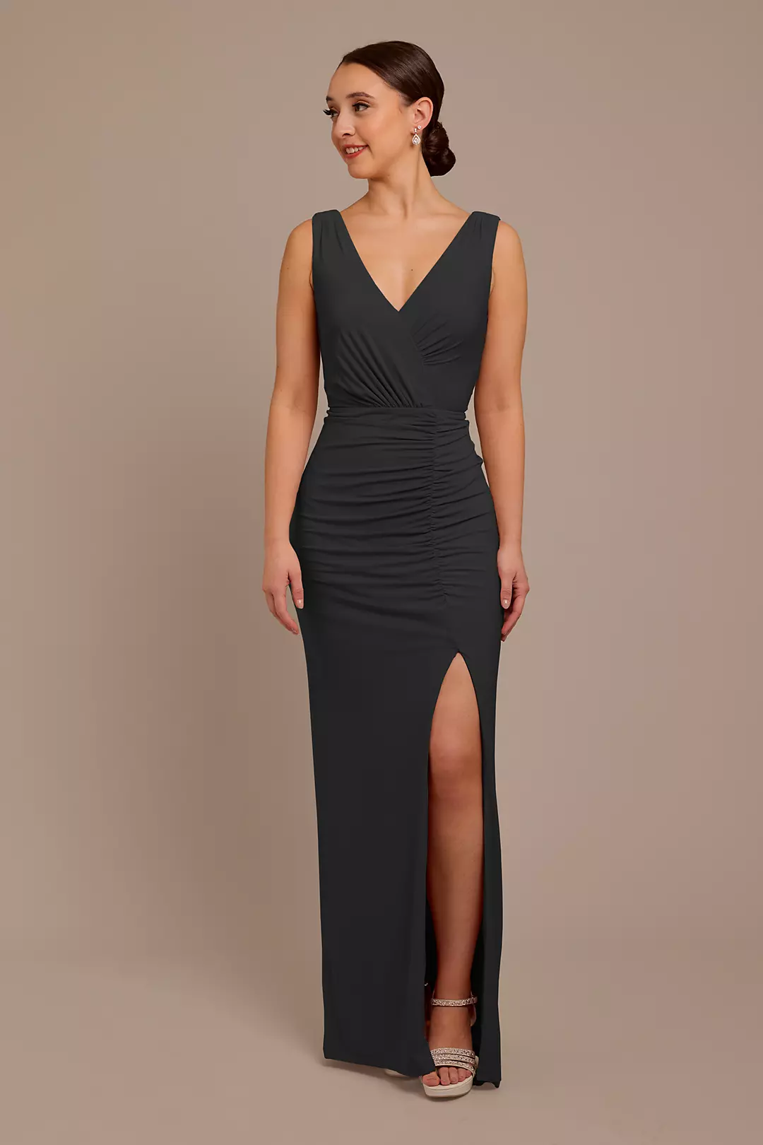 Jersey Tank Ruched Dress - Image 34