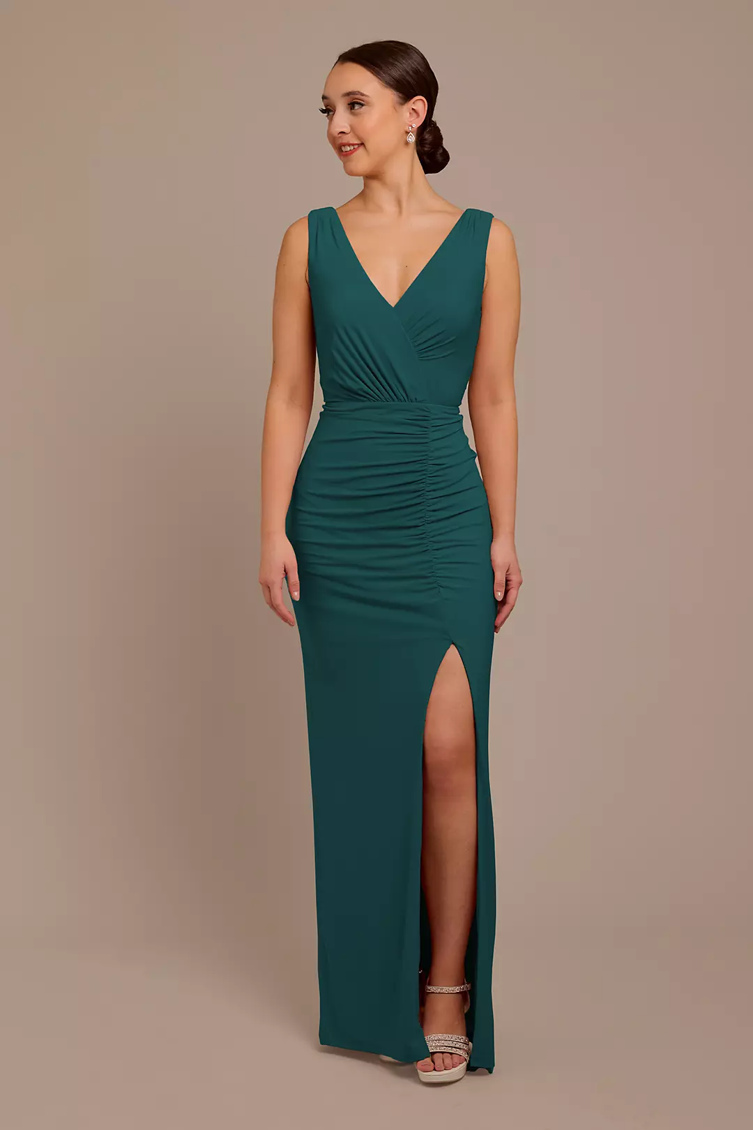 Jersey Tank Ruched Dress - Image 35