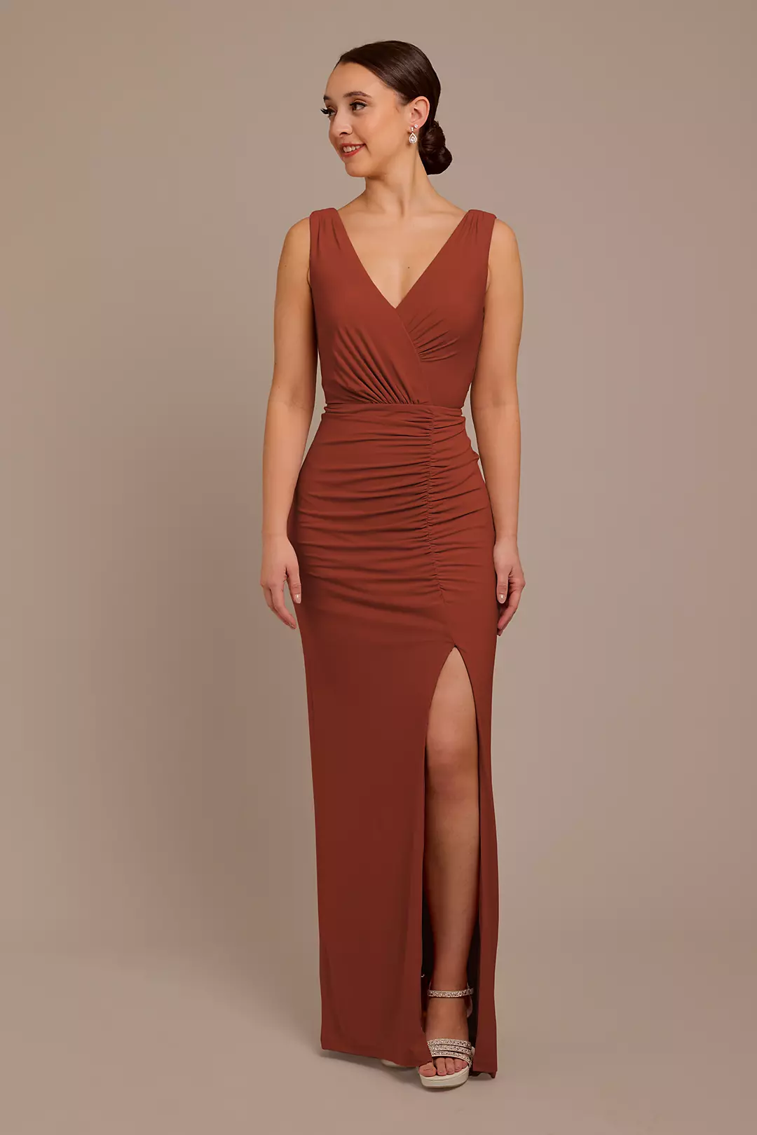 Jersey Tank Ruched Dress - Image 39