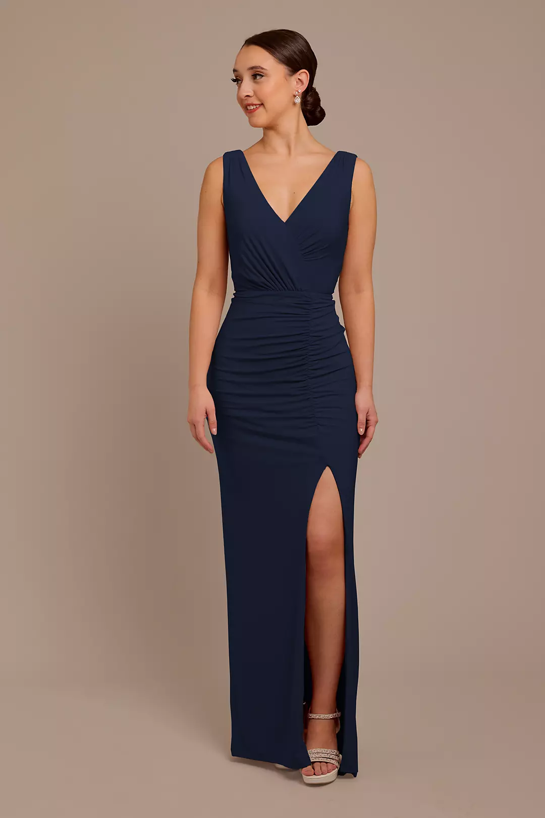 Jersey Tank Ruched Dress - Image 43