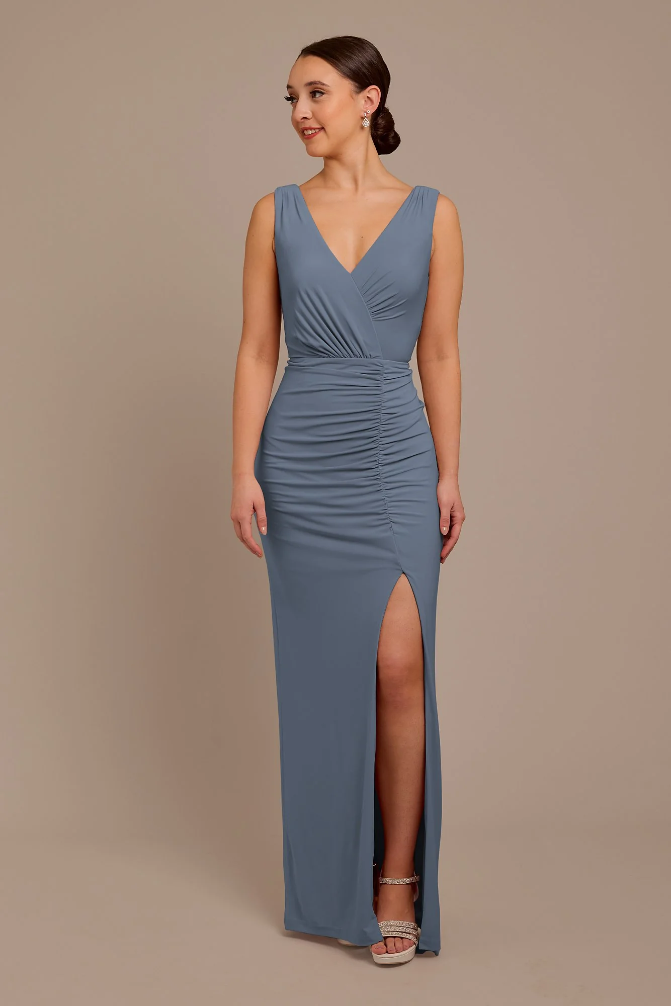 Jersey Tank Ruched Dress - Image 5