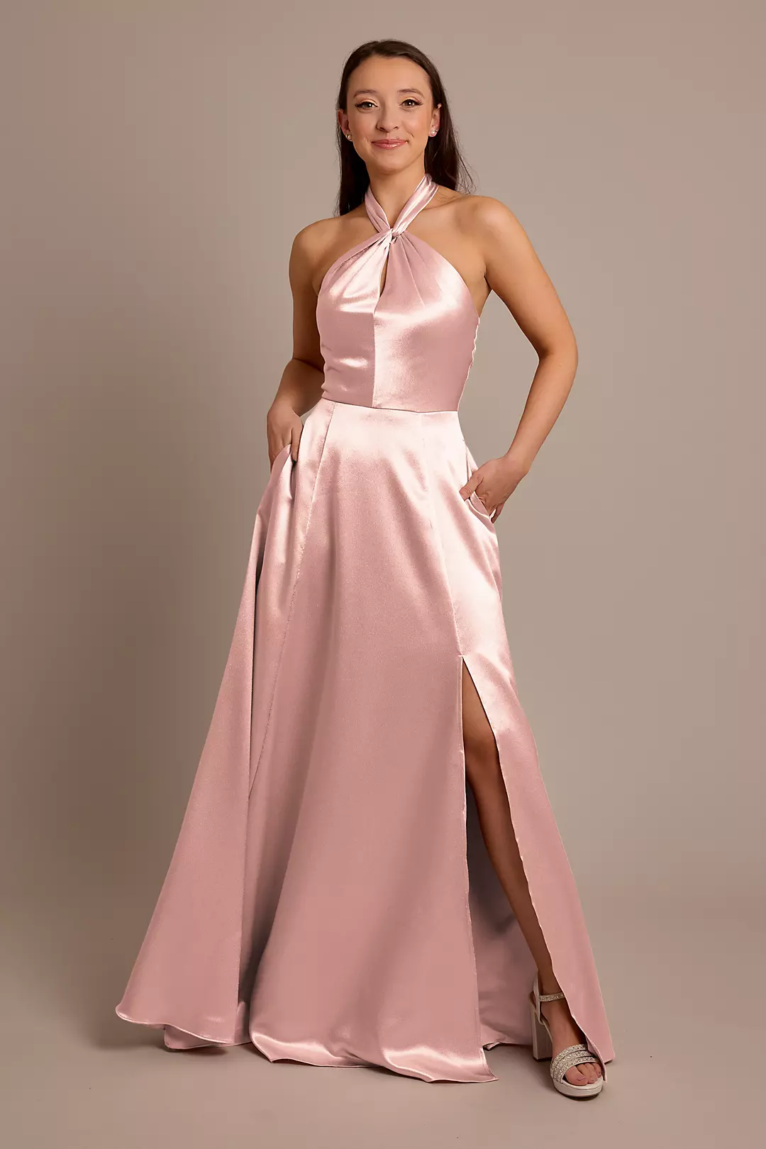 Luxe Charmeuse Halter Dress - Image 7