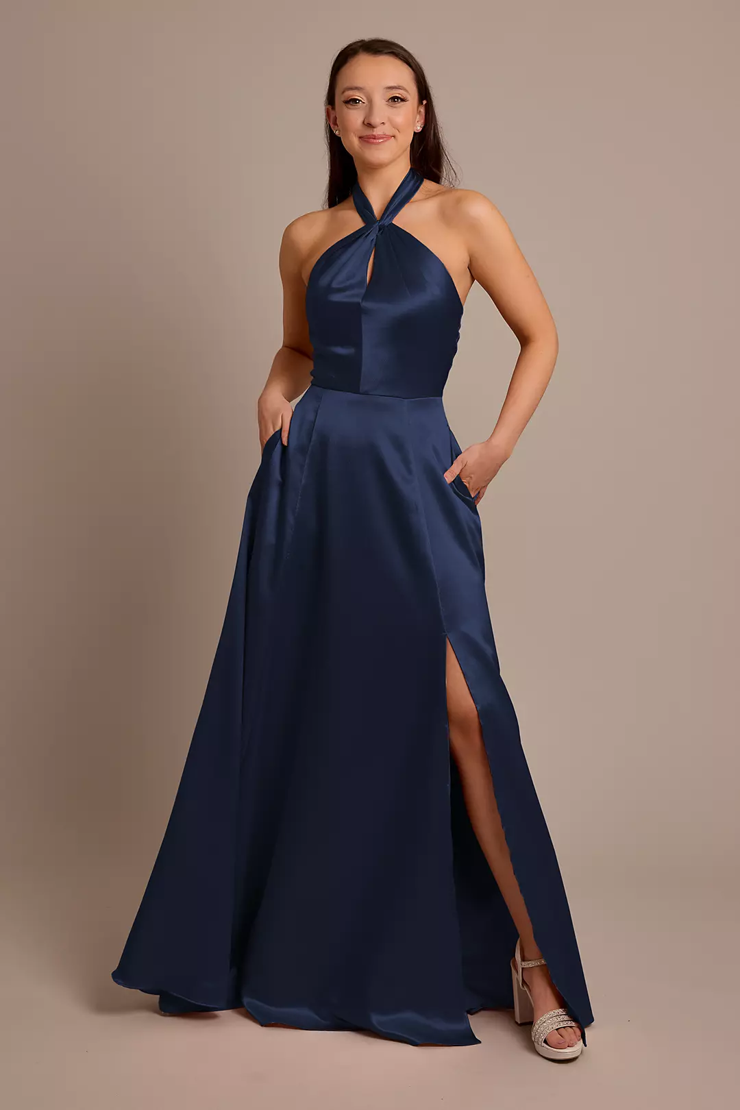 Luxe Charmeuse Halter Dress - Image 8