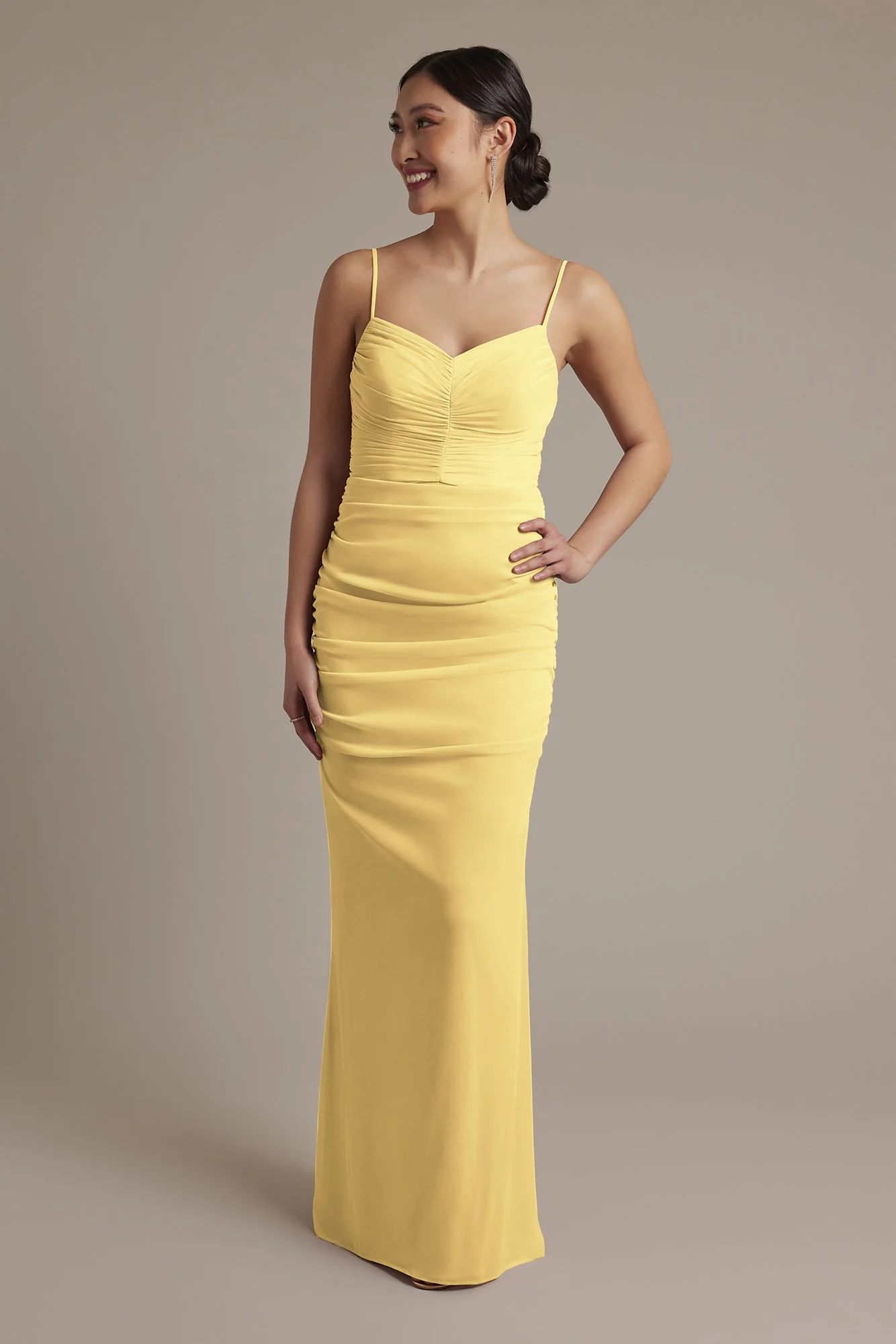 Mesh Ruched Sweetheart Dress - Image 20