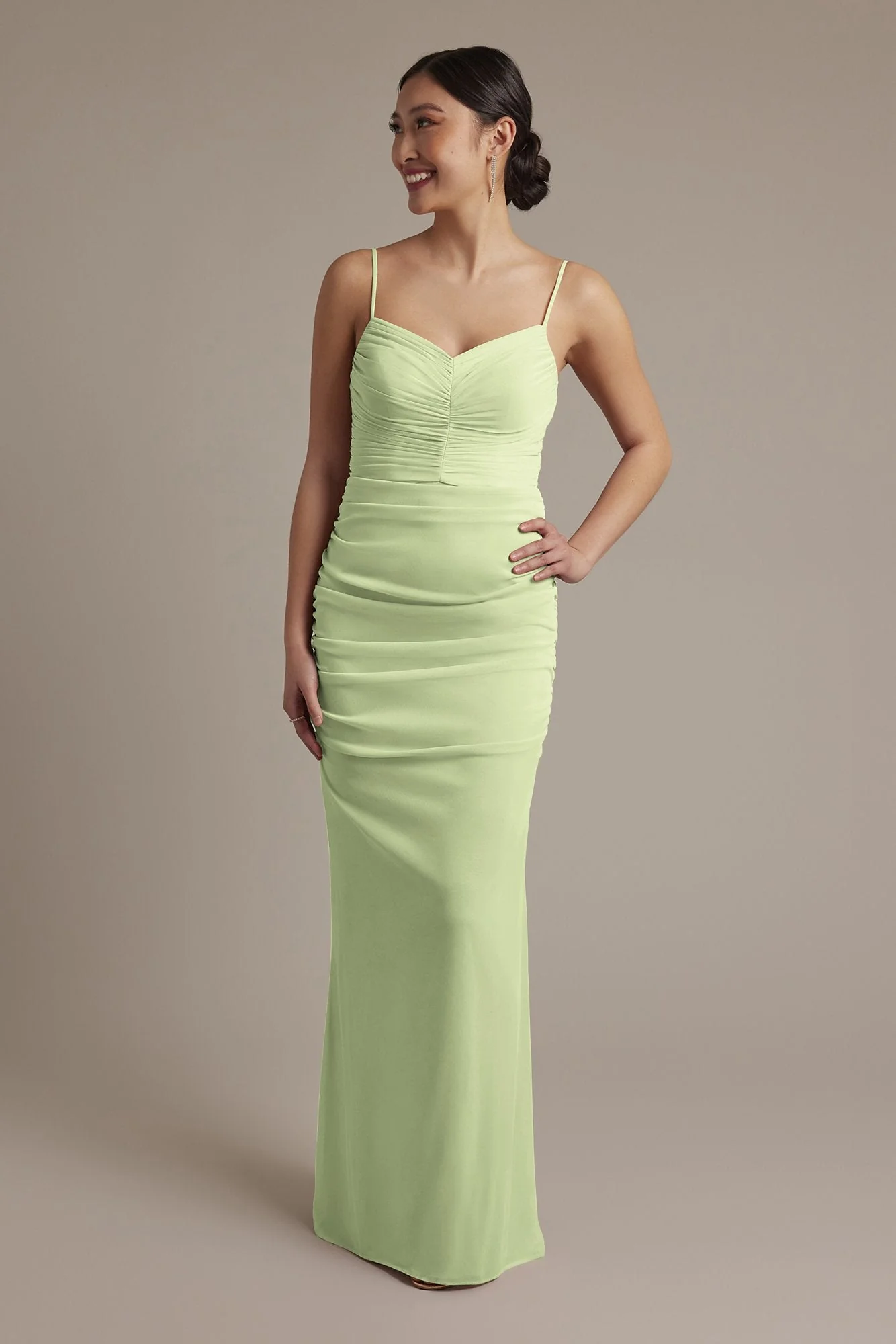 Mesh Ruched Sweetheart Dress - Image 28