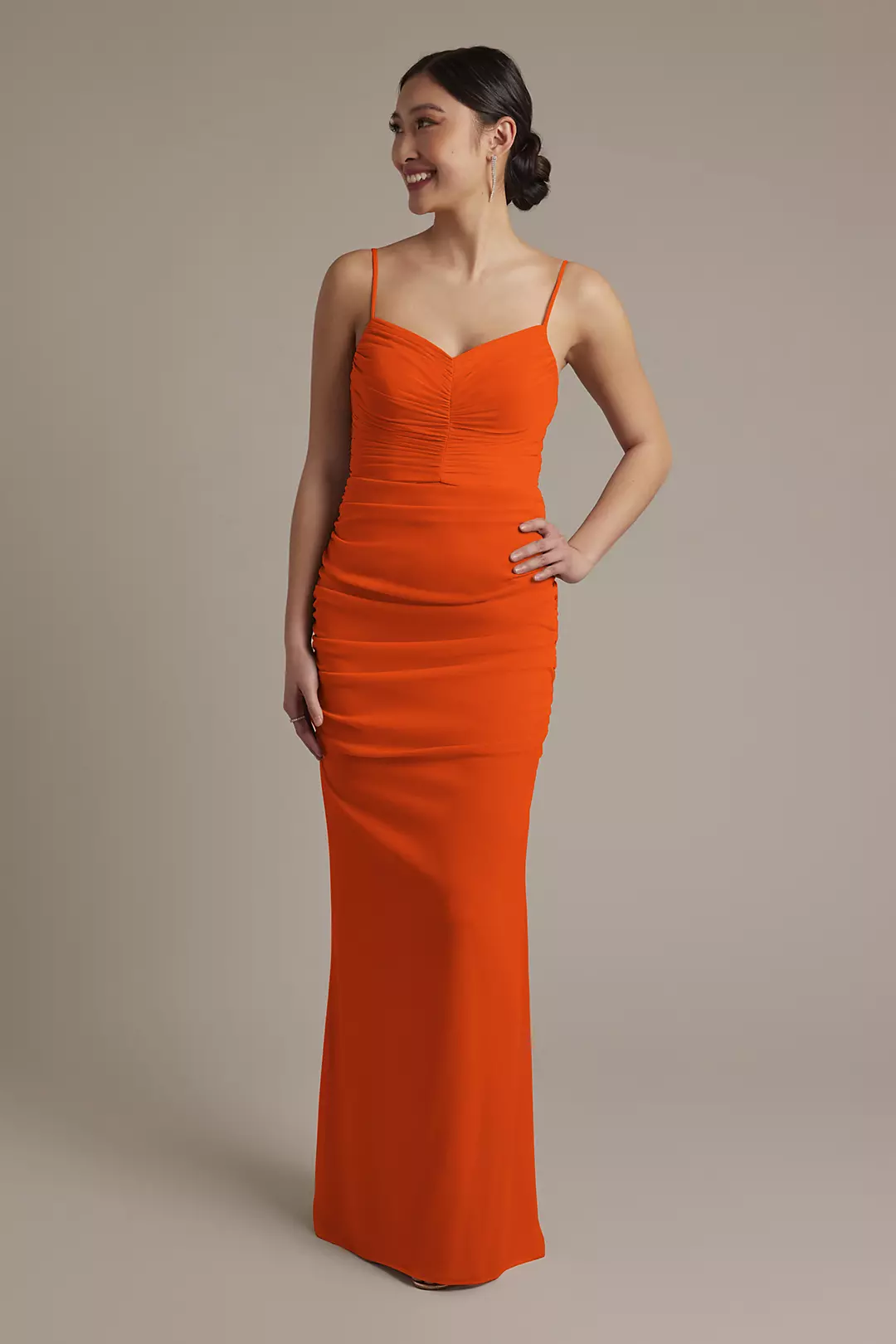 Mesh Ruched Sweetheart Dress - Image 65