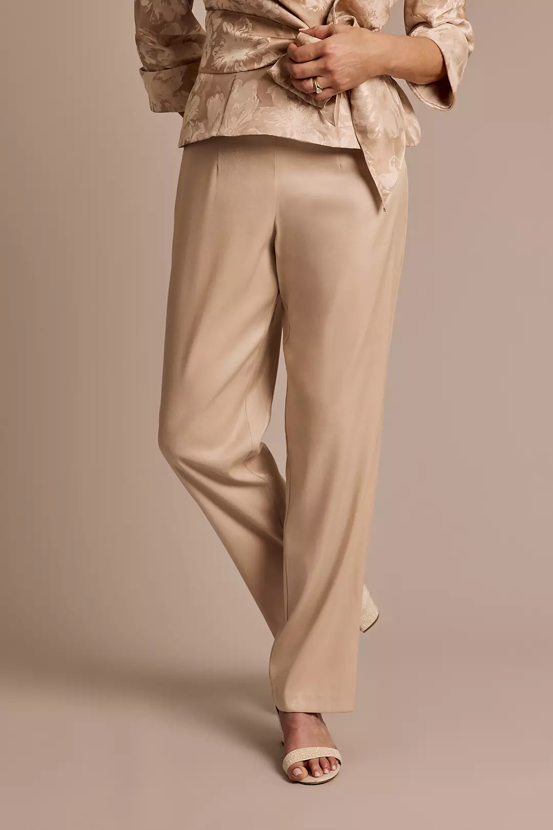 Shine Fabric Pull-On Pants - Image 3